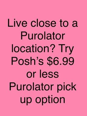 Posh usually runs $6.99 shipping on stat holidays & surprise Fridays